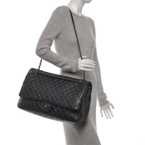 chanel calfskin quilted xxl travel flap bag|chanel small flap bag price.